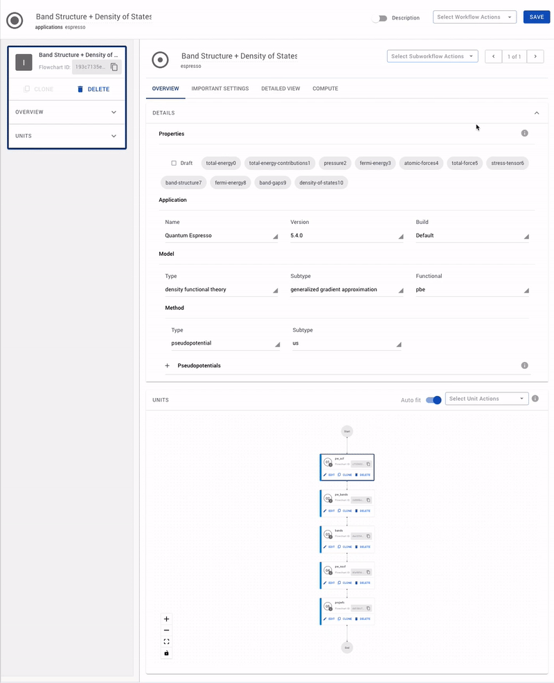 Actions Menu - Documentation
